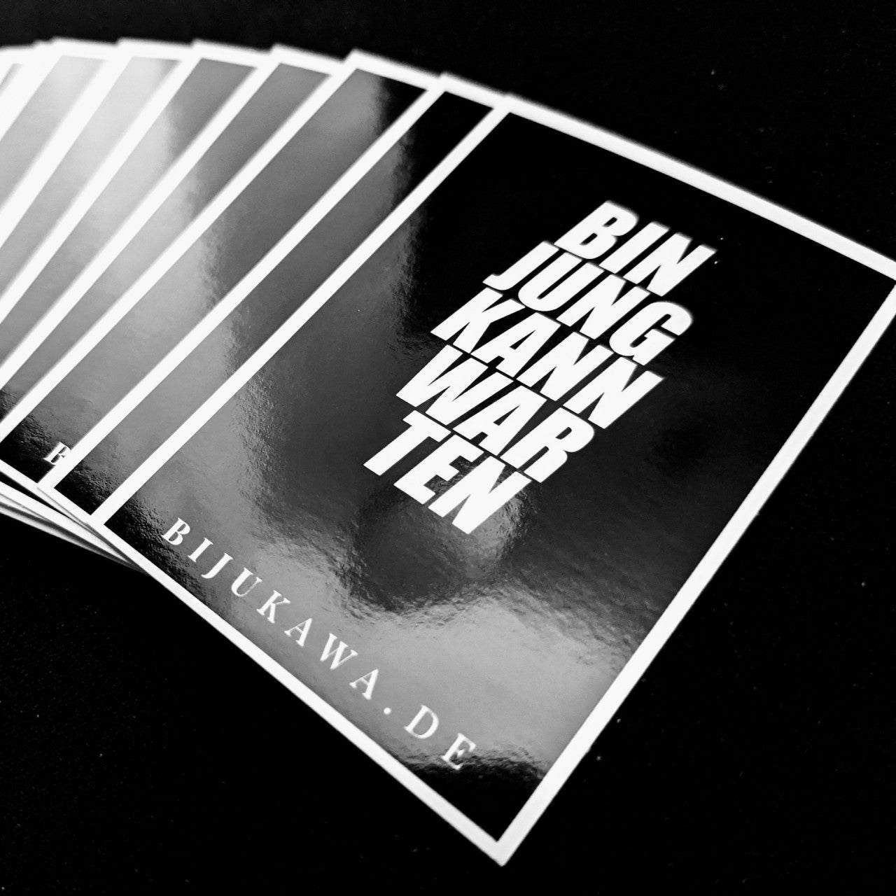 Bin jung kann warten Sticker RAW (10er Pack)
